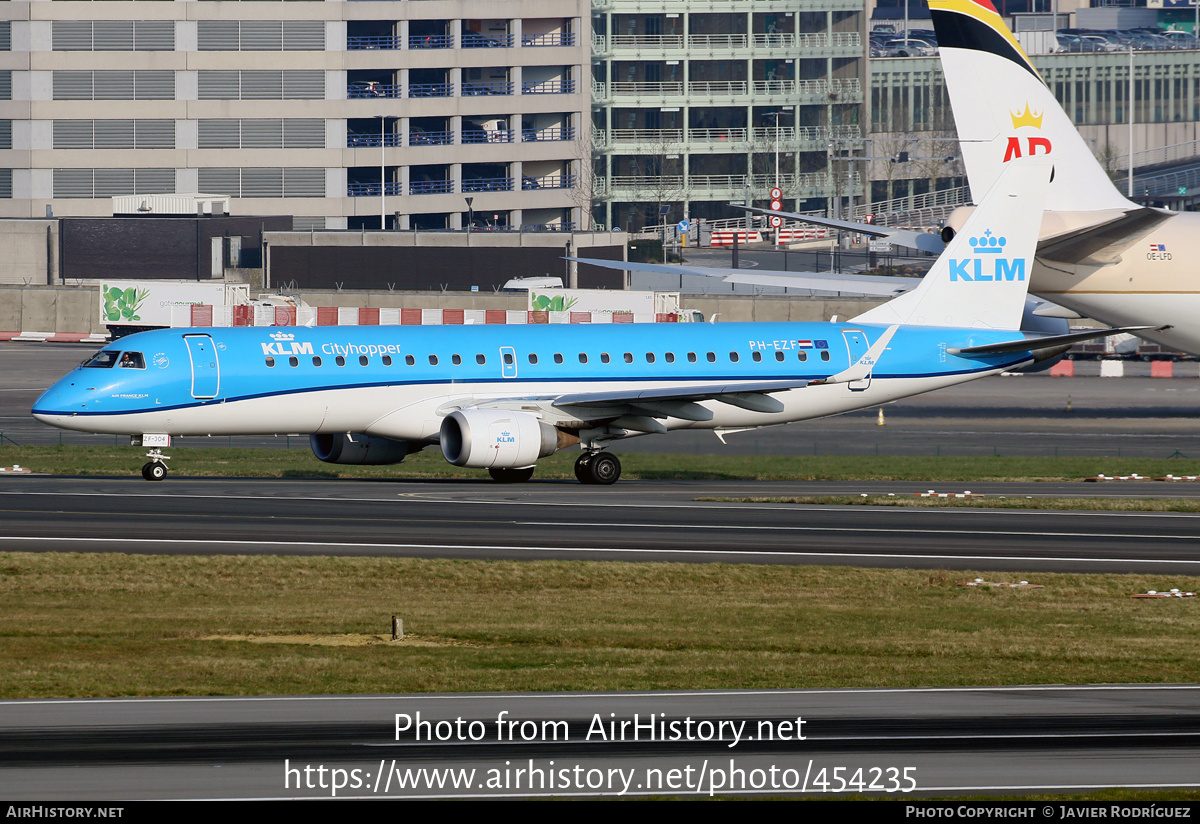 Aircraft Photo of PH-EZF | Embraer 190STD (ERJ-190-100STD) | KLM Cityhopper | AirHistory.net #454235