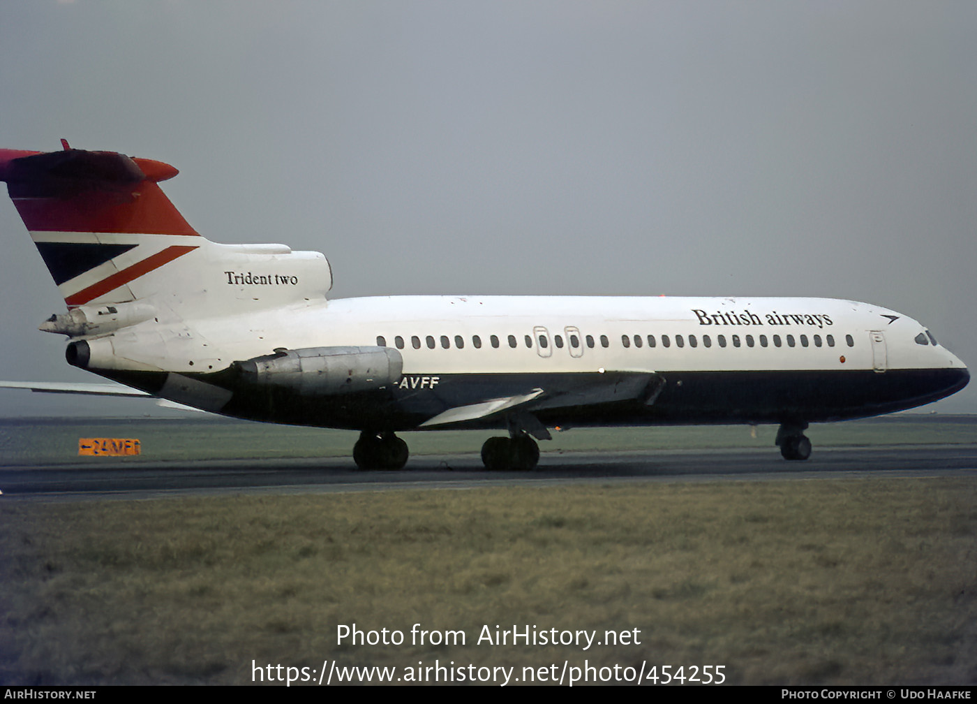 Aircraft Photo of G-AVFF | Hawker Siddeley HS-121 Trident 2E | British Airways | AirHistory.net #454255