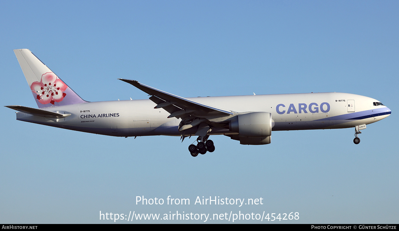 Aircraft Photo of B-18775 | Boeing 777-F | China Airlines Cargo | AirHistory.net #454268