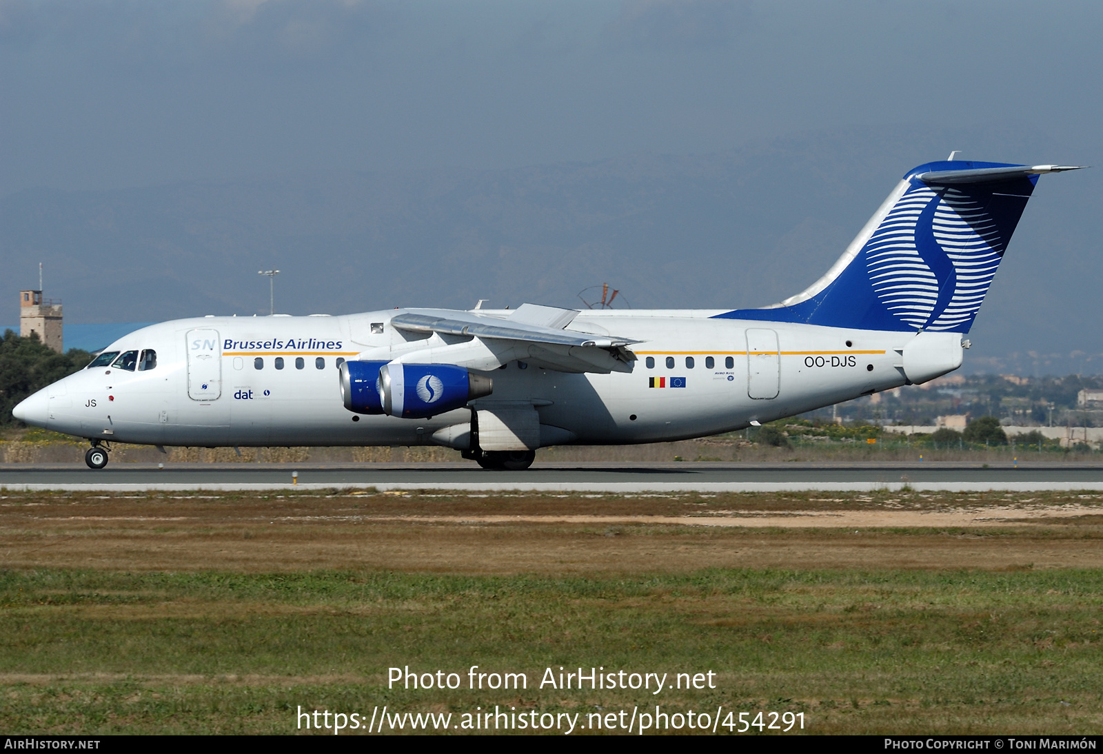 Aircraft Photo of OO-DJS | British Aerospace Avro 146-RJ85 | SN Brussels Airlines | AirHistory.net #454291