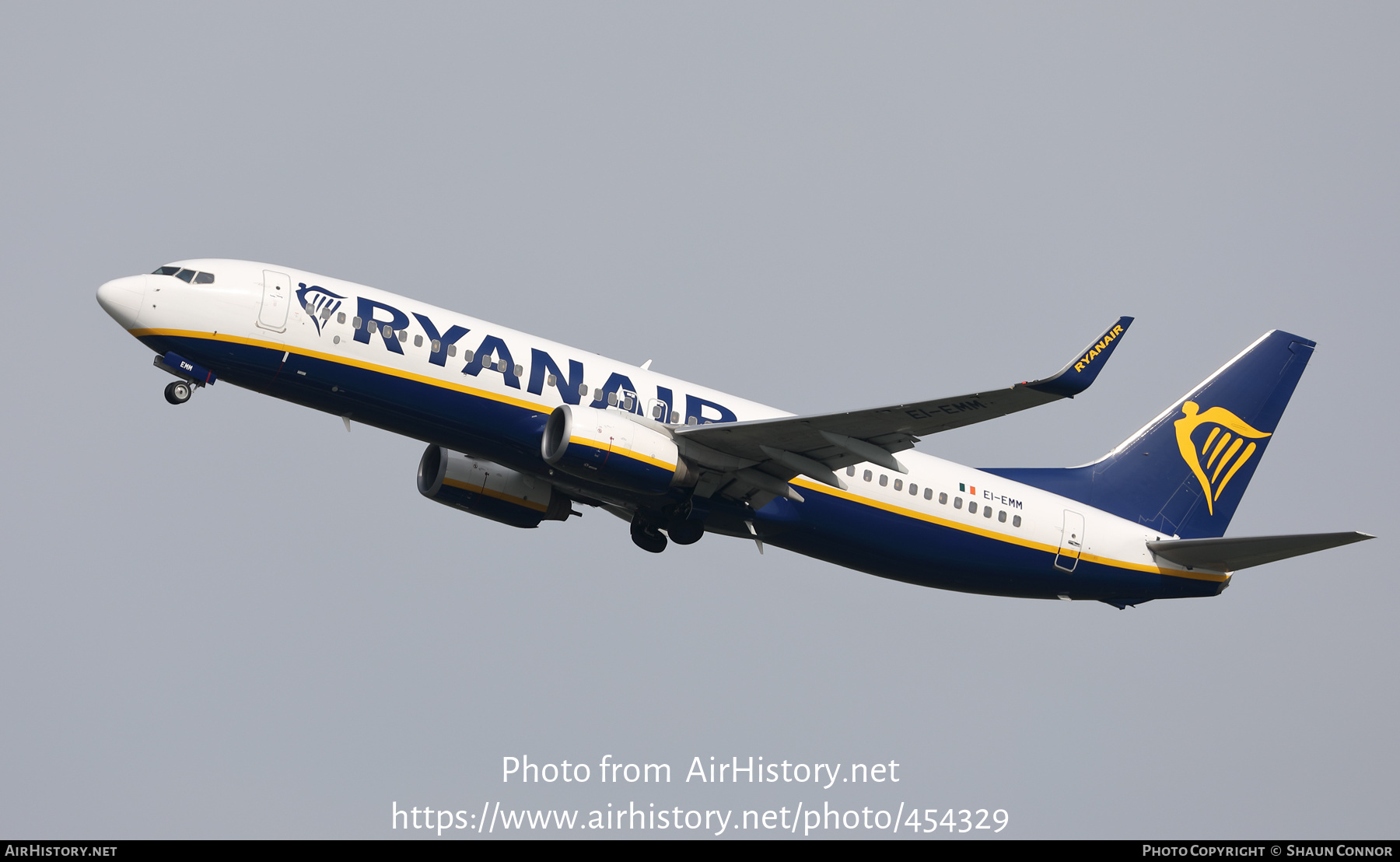 Aircraft Photo of EI-EMM | Boeing 737-8AS | Ryanair | AirHistory.net #454329