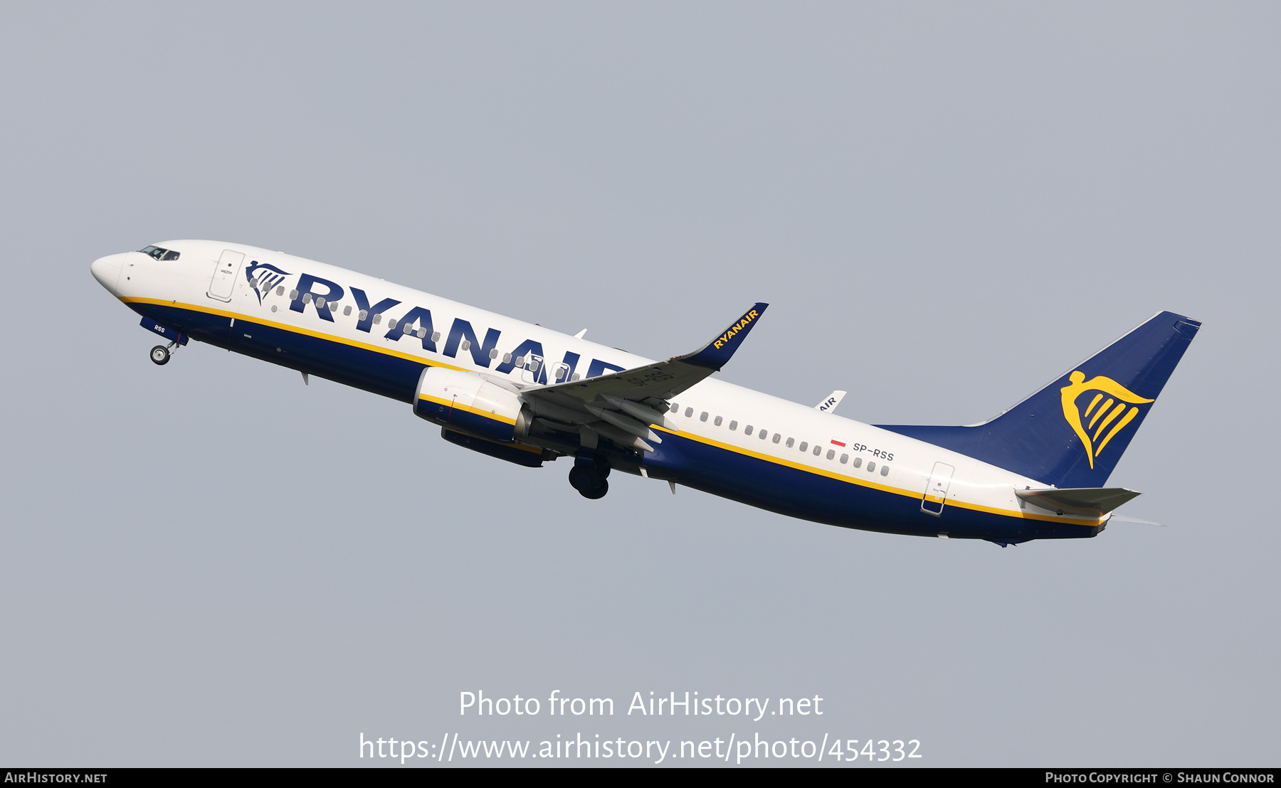 Aircraft Photo of SP-RSS | Boeing 737-800 | Ryanair | AirHistory.net #454332