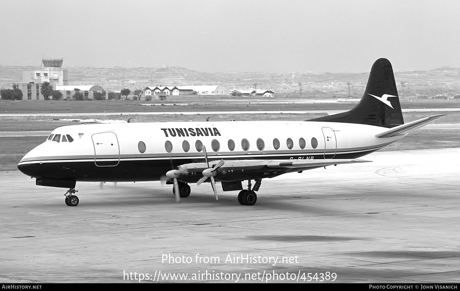 Aircraft Photo of G-BLNB | Vickers 802 Viscount | Tunisavia | AirHistory.net #454389