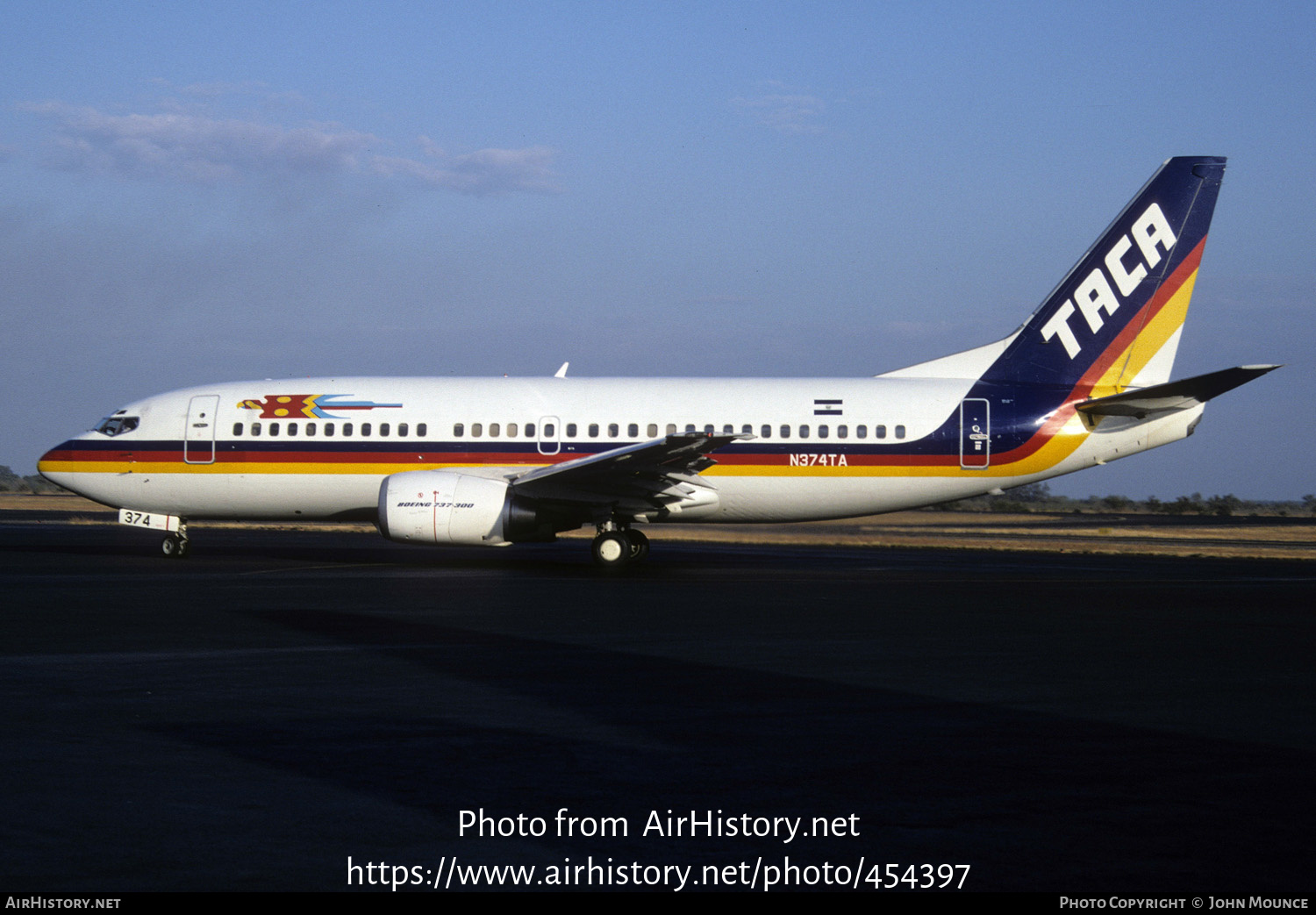 Aircraft Photo of N374TA | Boeing 737-3Q8 | TACA - Transportes Aéreos Centro Americanos | AirHistory.net #454397