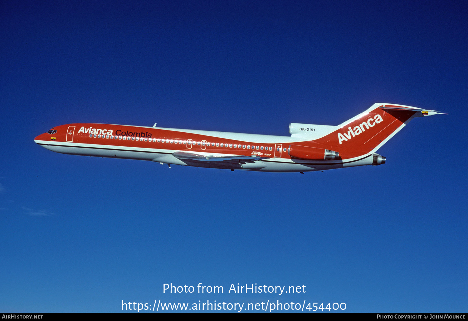 Aircraft Photo of HK-2151 | Boeing 727-2A1/Adv | Avianca | AirHistory.net #454400