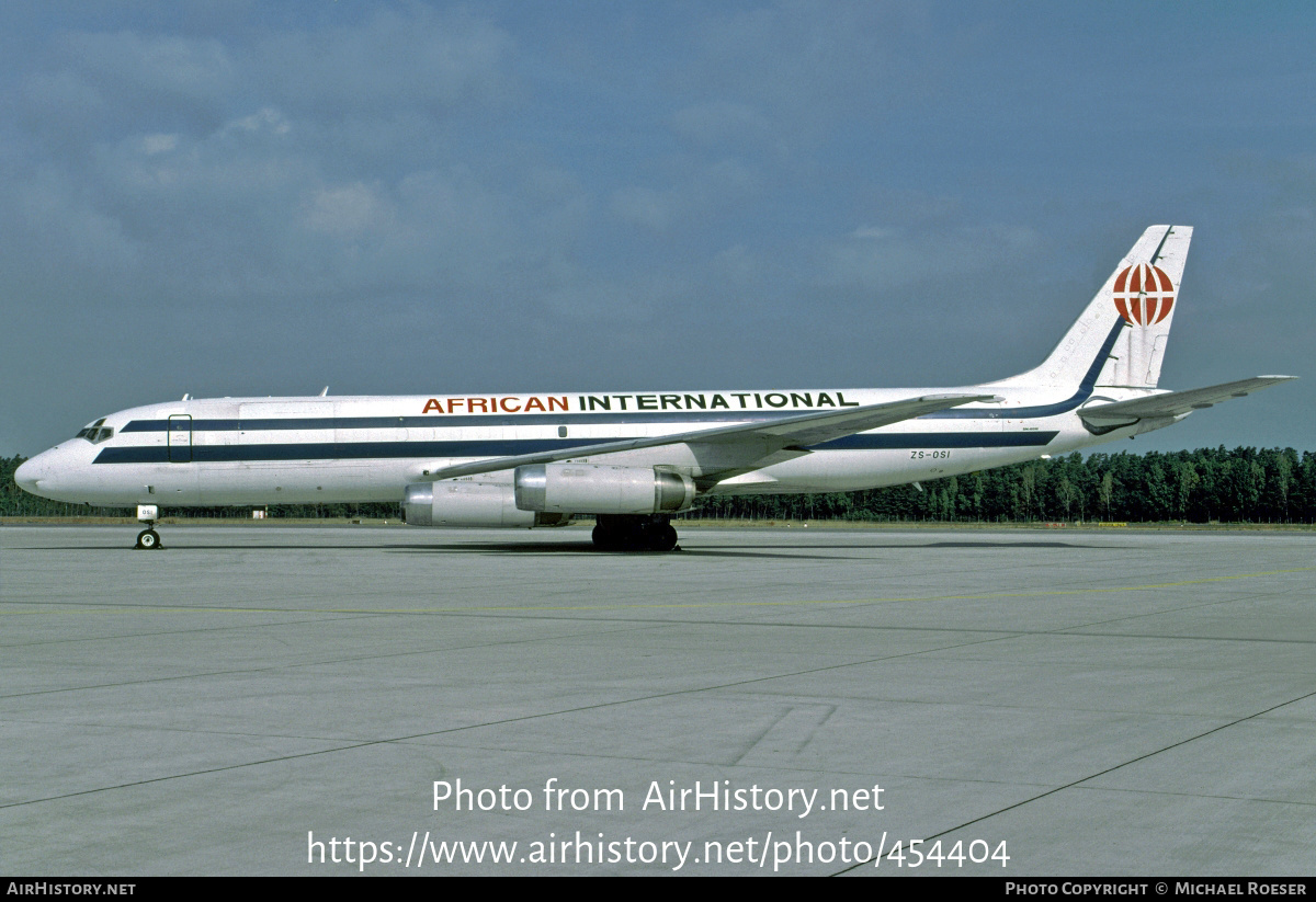Aircraft Photo of ZS-OSI | McDonnell Douglas DC-8-62(F) | African International Airways | AirHistory.net #454404