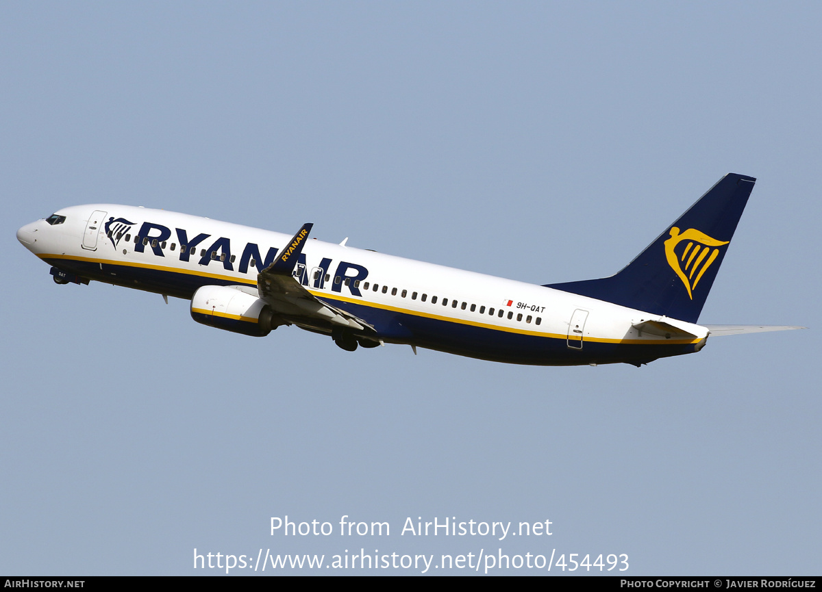 Aircraft Photo of 9H-QAT | Boeing 737-8AS | Ryanair | AirHistory.net #454493