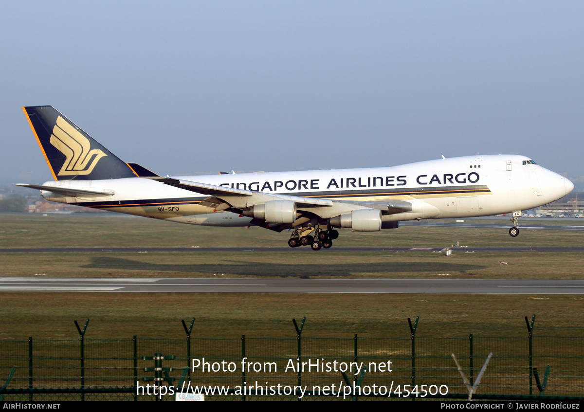 Aircraft Photo of 9V-SFO | Boeing 747-412F/SCD | Singapore Airlines Cargo | AirHistory.net #454500