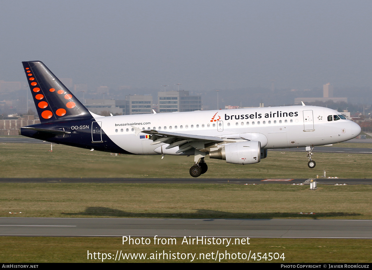 Aircraft Photo of OO-SSN | Airbus A319-112 | Brussels Airlines | AirHistory.net #454504