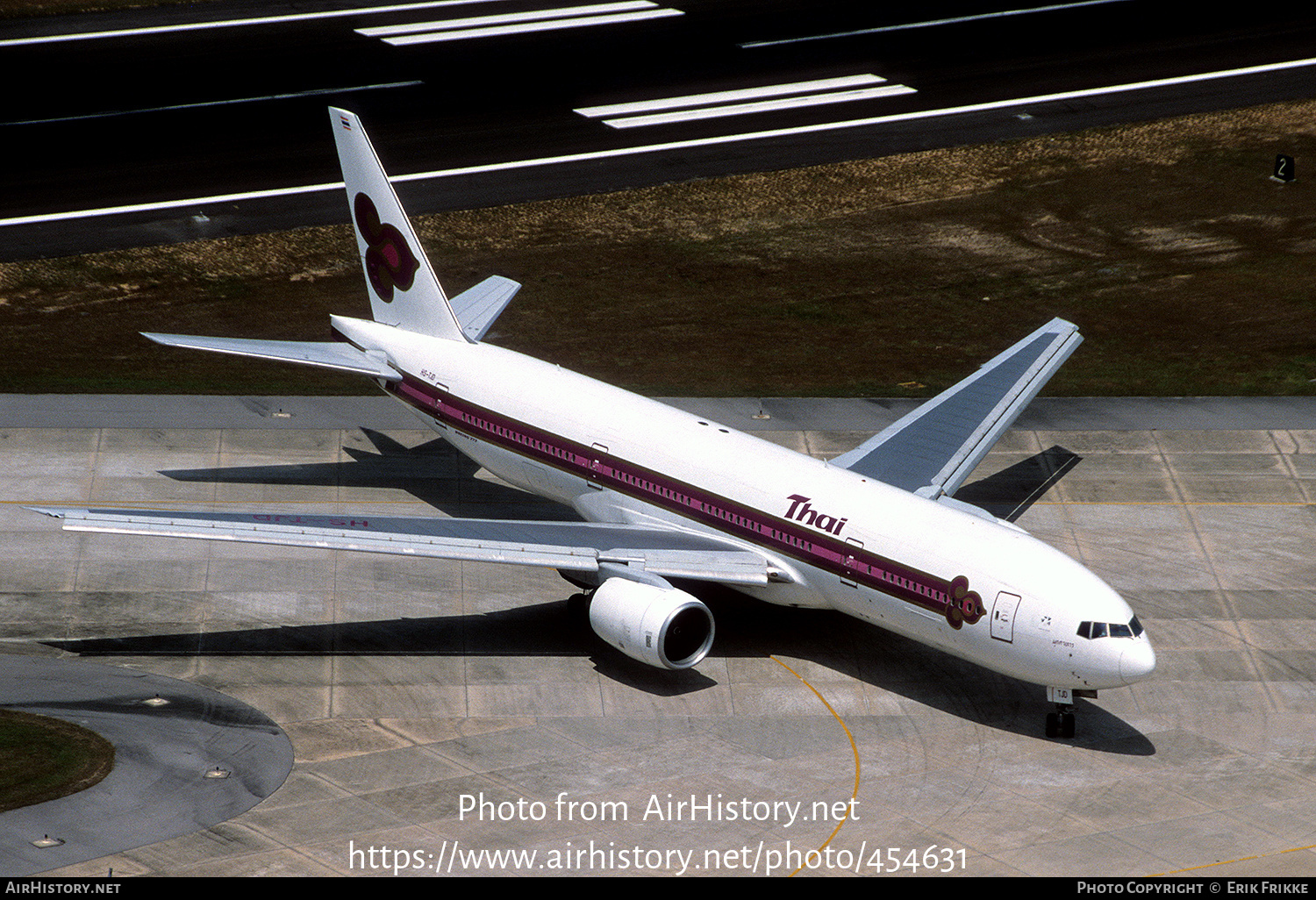 Aircraft Photo of HS-TJD | Boeing 777-2D7 | Thai Airways International | AirHistory.net #454631