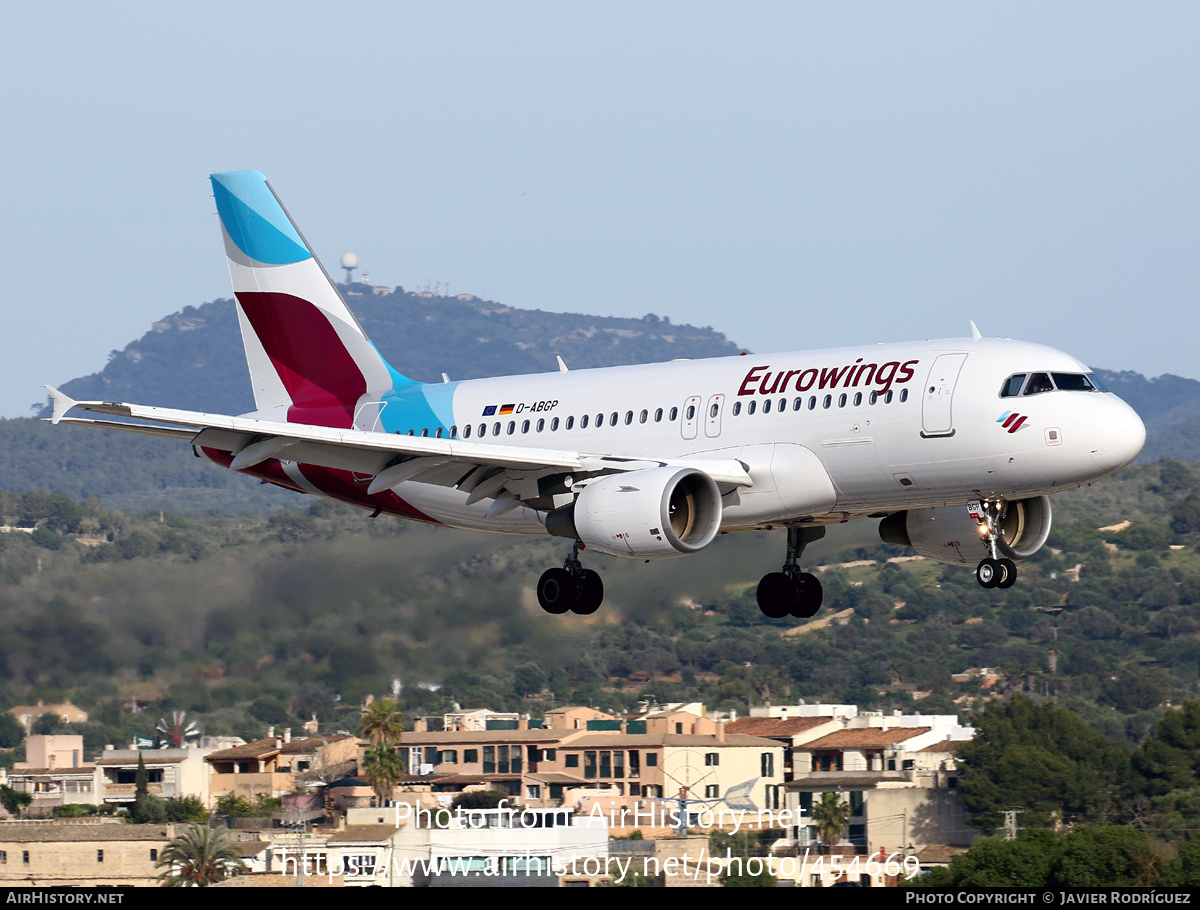 Aircraft Photo of D-ABGP | Airbus A319-112 | Eurowings | AirHistory.net #454669