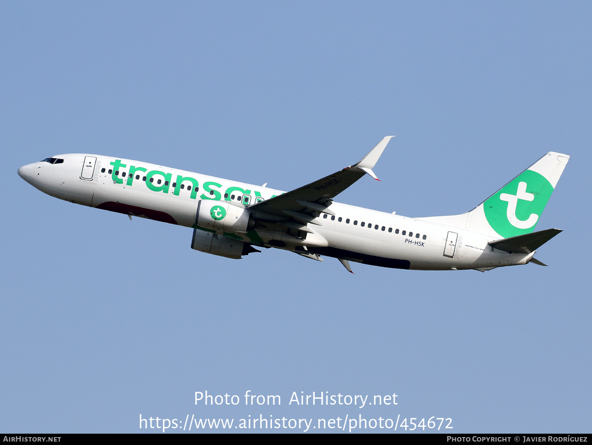 Aircraft Photo of PH-HSK | Boeing 737-8K2 | Transavia | AirHistory.net #454672