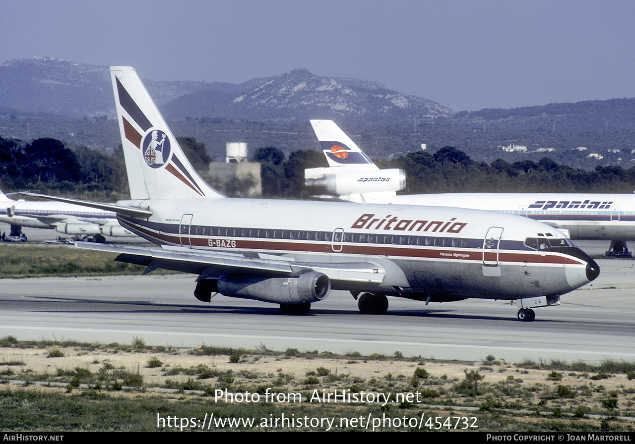 Aircraft Photo of G-BAZG | Boeing 737-204/Adv | Britannia Airways | AirHistory.net #454732