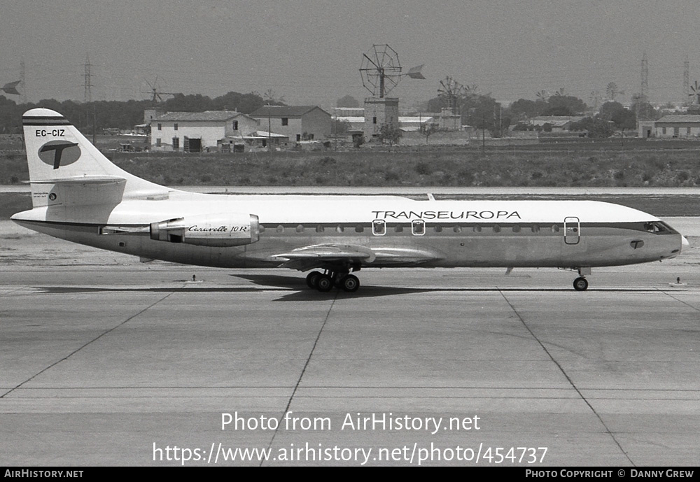 Aircraft Photo of EC-CIZ | Sud SE-210 Caravelle 10B1R | Trans Europa | AirHistory.net #454737