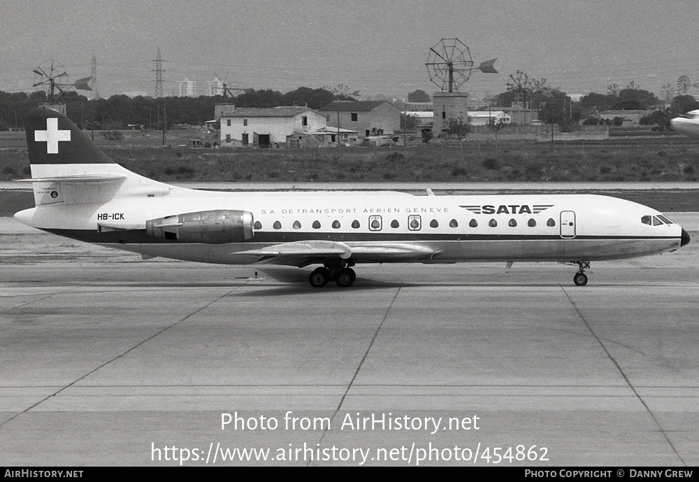 Aircraft Photo of HB-ICK | Sud SE-210 Caravelle 10B1R | SATA - SA de Transport Aérien | AirHistory.net #454862