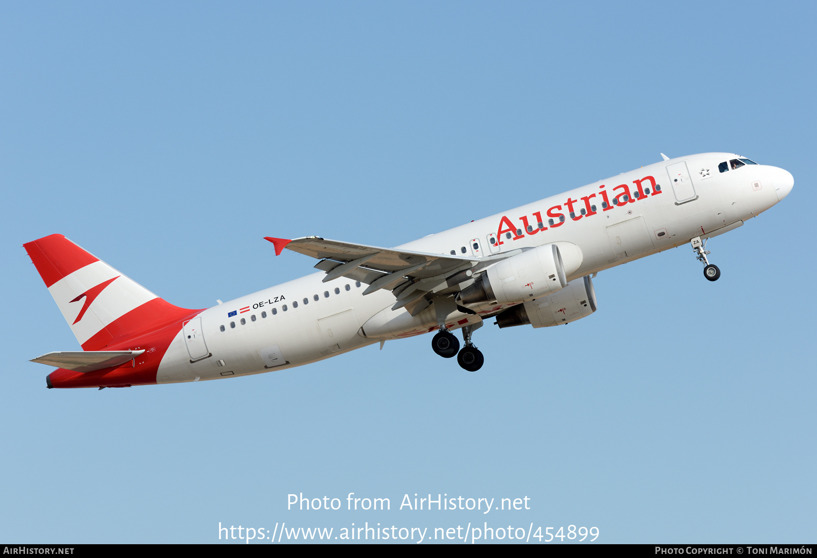 Aircraft Photo of OE-LZA | Airbus A320-214 | Austrian Airlines | AirHistory.net #454899