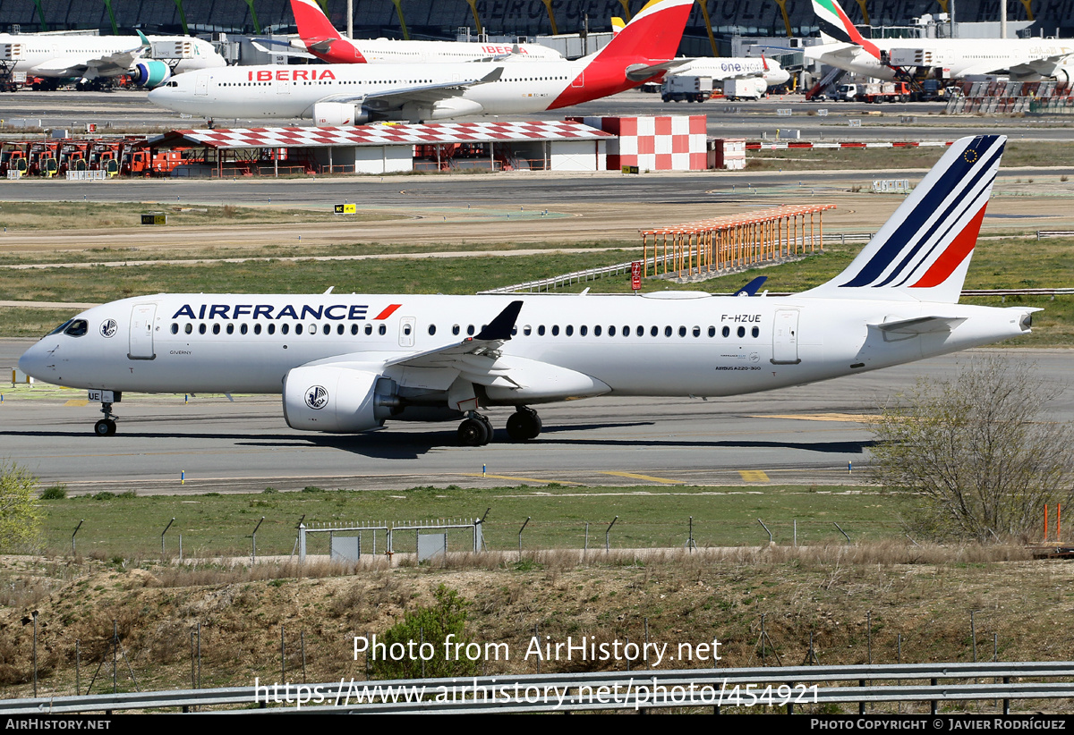 Aircraft Photo of F-HZUE | Airbus A220-371 (BD-500-1A11) | Air France | AirHistory.net #454921