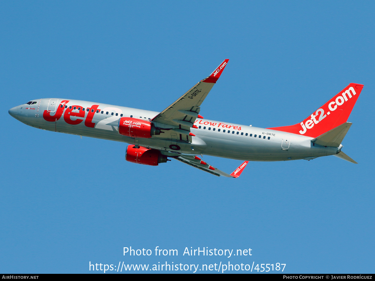 Aircraft Photo of G-DRTE | Boeing 737-8K5 | Jet2 | AirHistory.net #455187