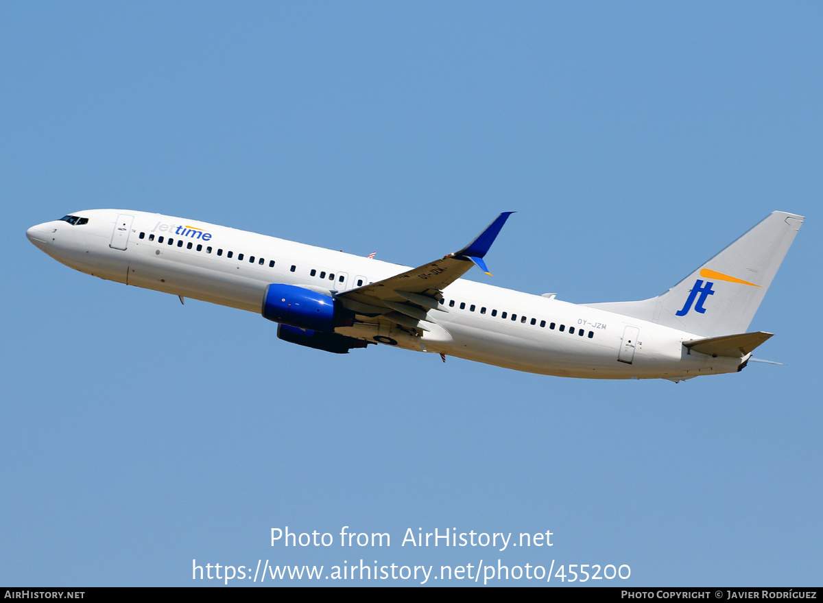 Aircraft Photo of OY-JZM | Boeing 737-8K5 | Jettime | AirHistory.net #455200