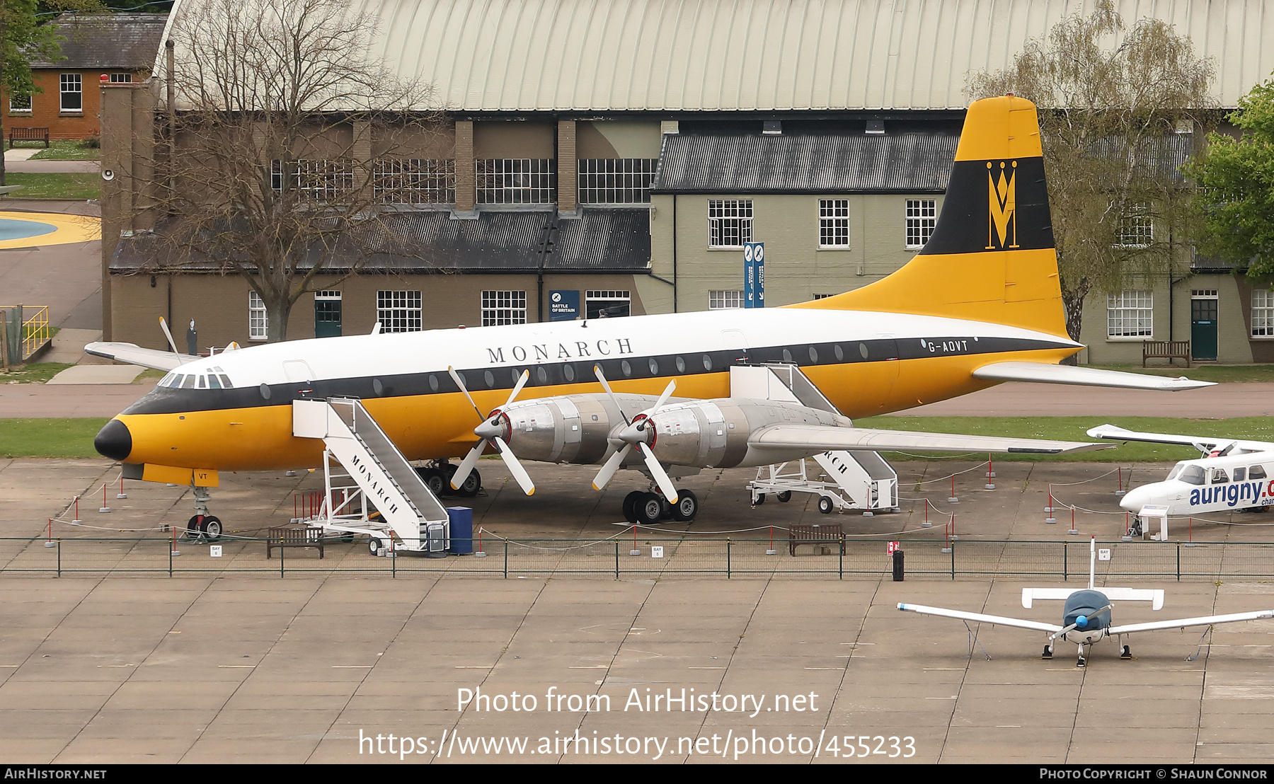 Aircraft Photo of G-AOVT | Bristol 175 Britannia 312 | Monarch Airlines | AirHistory.net #455233