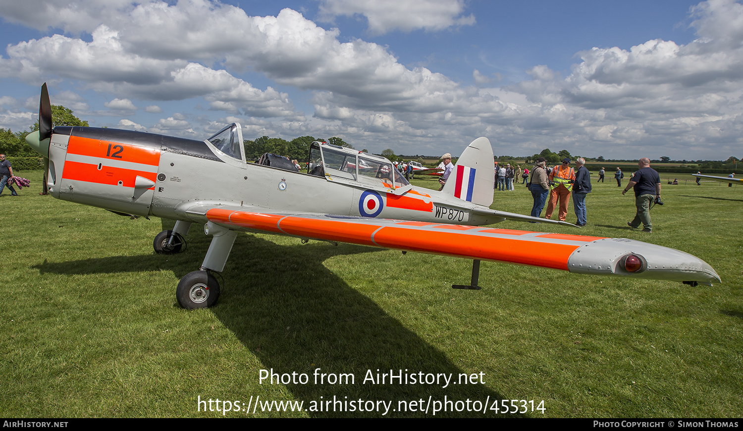 Aircraft Photo of G-BCOI / WP870 | De Havilland DHC-1 Chipmunk Mk22 | UK - Air Force | AirHistory.net #455314