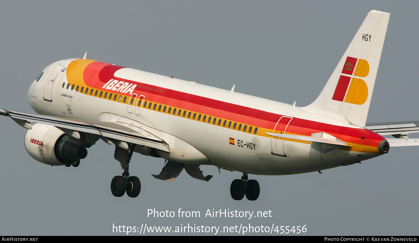 Aircraft Photo of EC-HGY | Airbus A320-214 | Iberia | AirHistory.net #455456