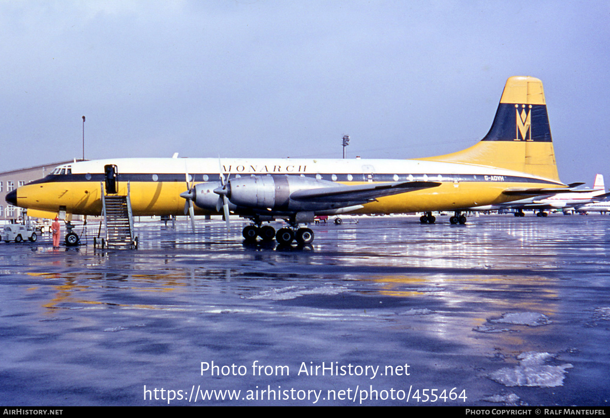 Aircraft Photo of G-AOVH | Bristol 175 Britannia 312 | Monarch Airlines | AirHistory.net #455464