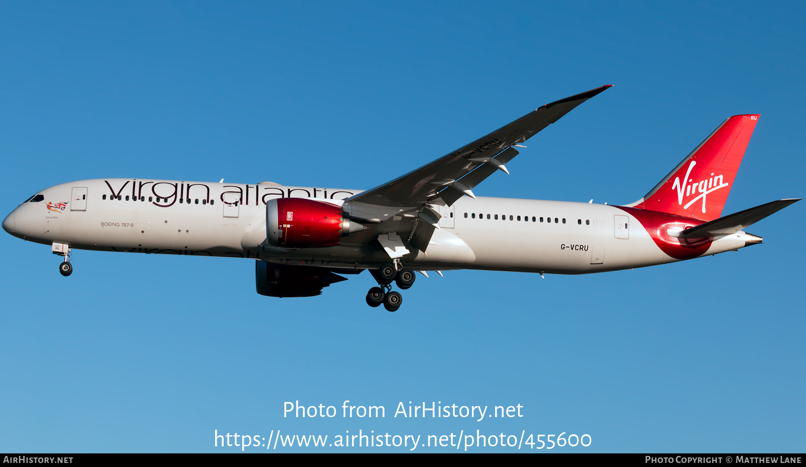 Aircraft Photo of G-VCRU | Boeing 787-9 Dreamliner | Virgin Atlantic Airways | AirHistory.net #455600