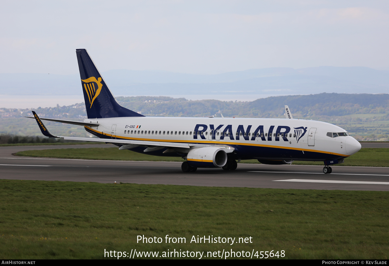 Aircraft Photo of EI-GSG | Boeing 737-800 | Ryanair | AirHistory.net #455648