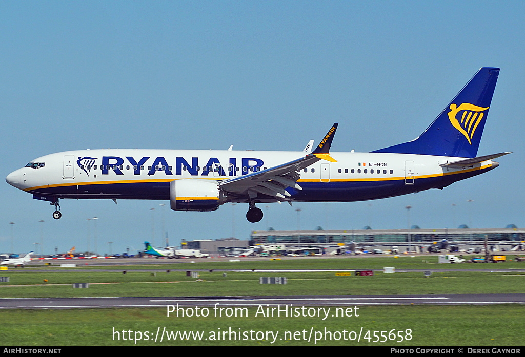 Aircraft Photo of EI-HGN | Boeing 737-8200 Max 200 | Ryanair | AirHistory.net #455658