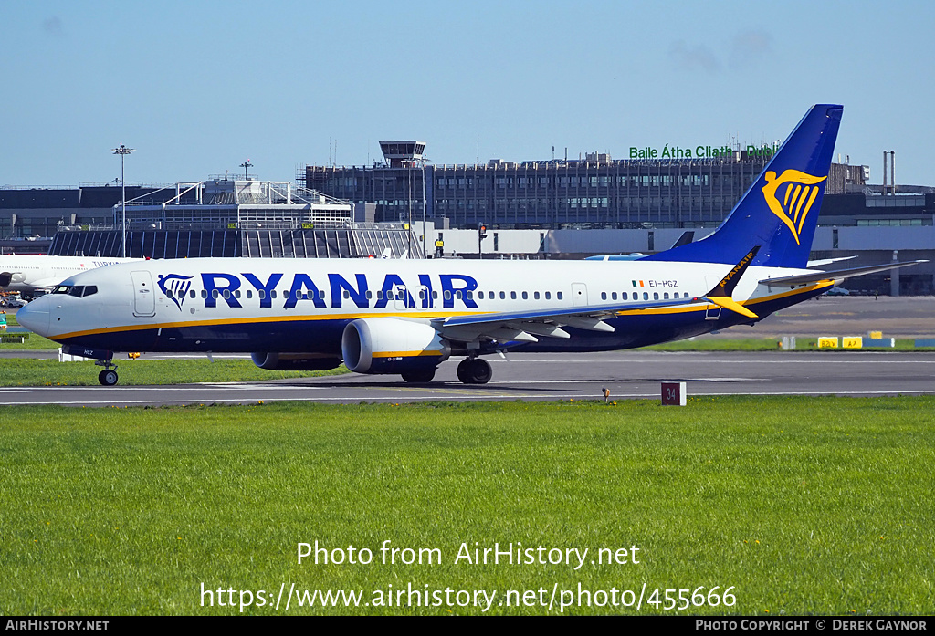 Aircraft Photo of EI-HGZ | Boeing 737-8200 Max 200 | Ryanair | AirHistory.net #455666