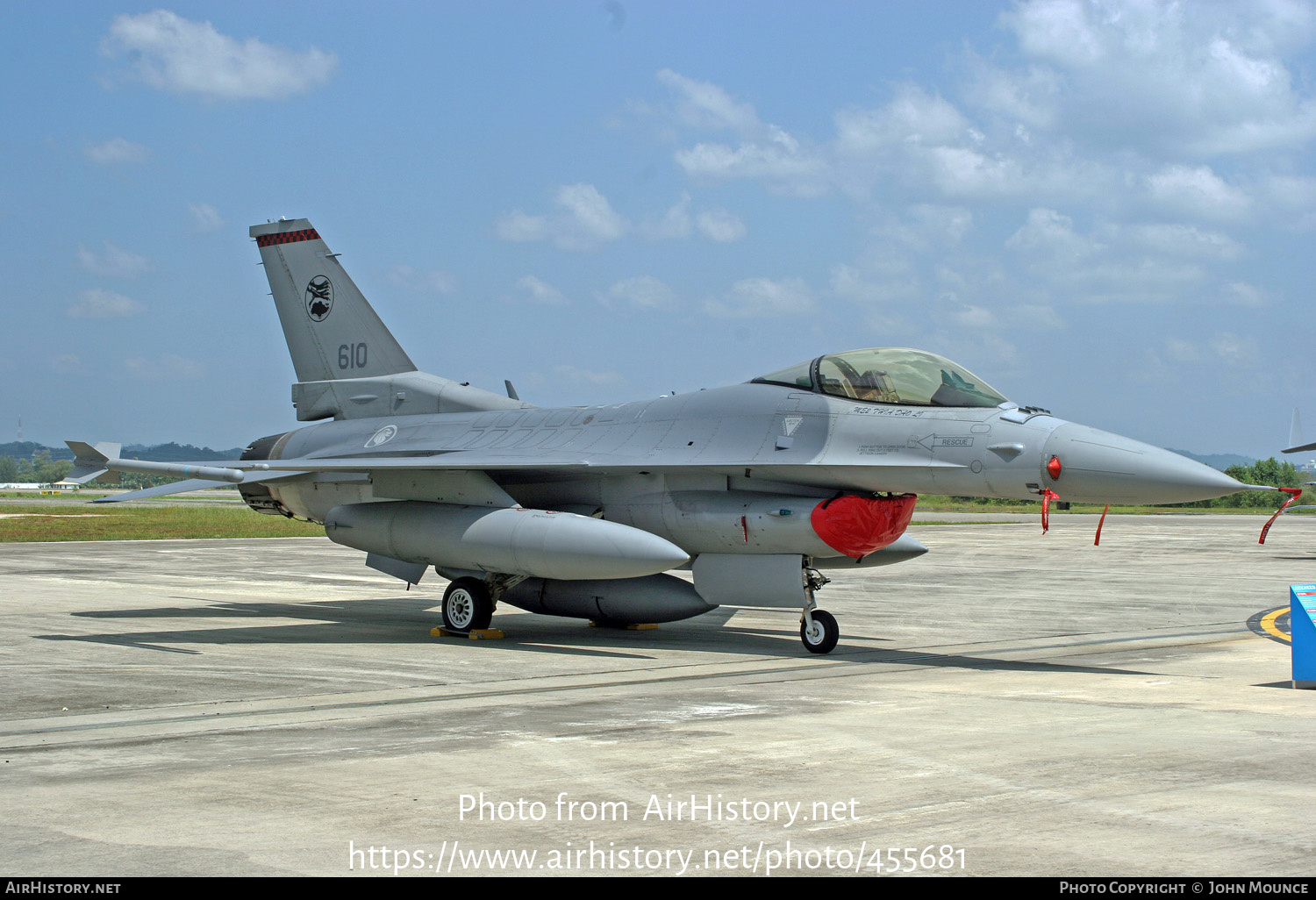 Aircraft Photo of 610 | Lockheed Martin F-16C Fighting Falcon | Singapore - Air Force | AirHistory.net #455681