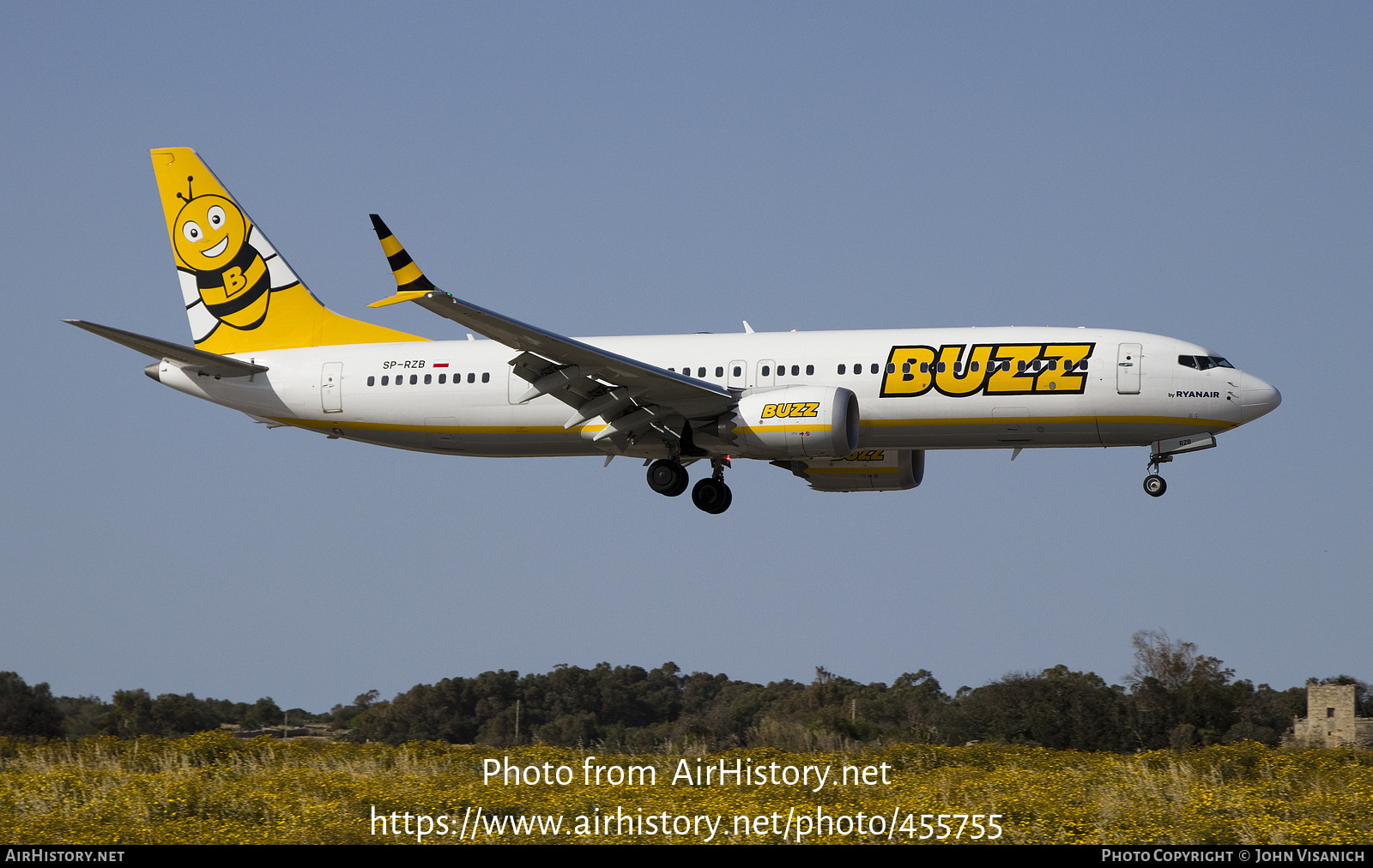 Aircraft Photo of SP-RZB | Boeing 737-8200 Max 200 | Buzz | AirHistory.net #455755