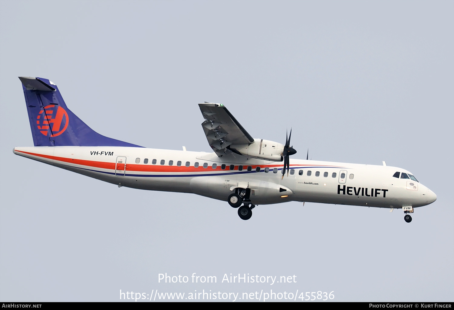 Aircraft Photo of VH-FVM | ATR ATR-72-500 (ATR-72-212A) | Hevilift | AirHistory.net #455836