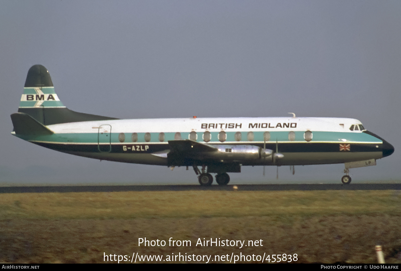 Aircraft Photo of G-AZLP | Vickers 813 Viscount | British Midland Airways - BMA | AirHistory.net #455838