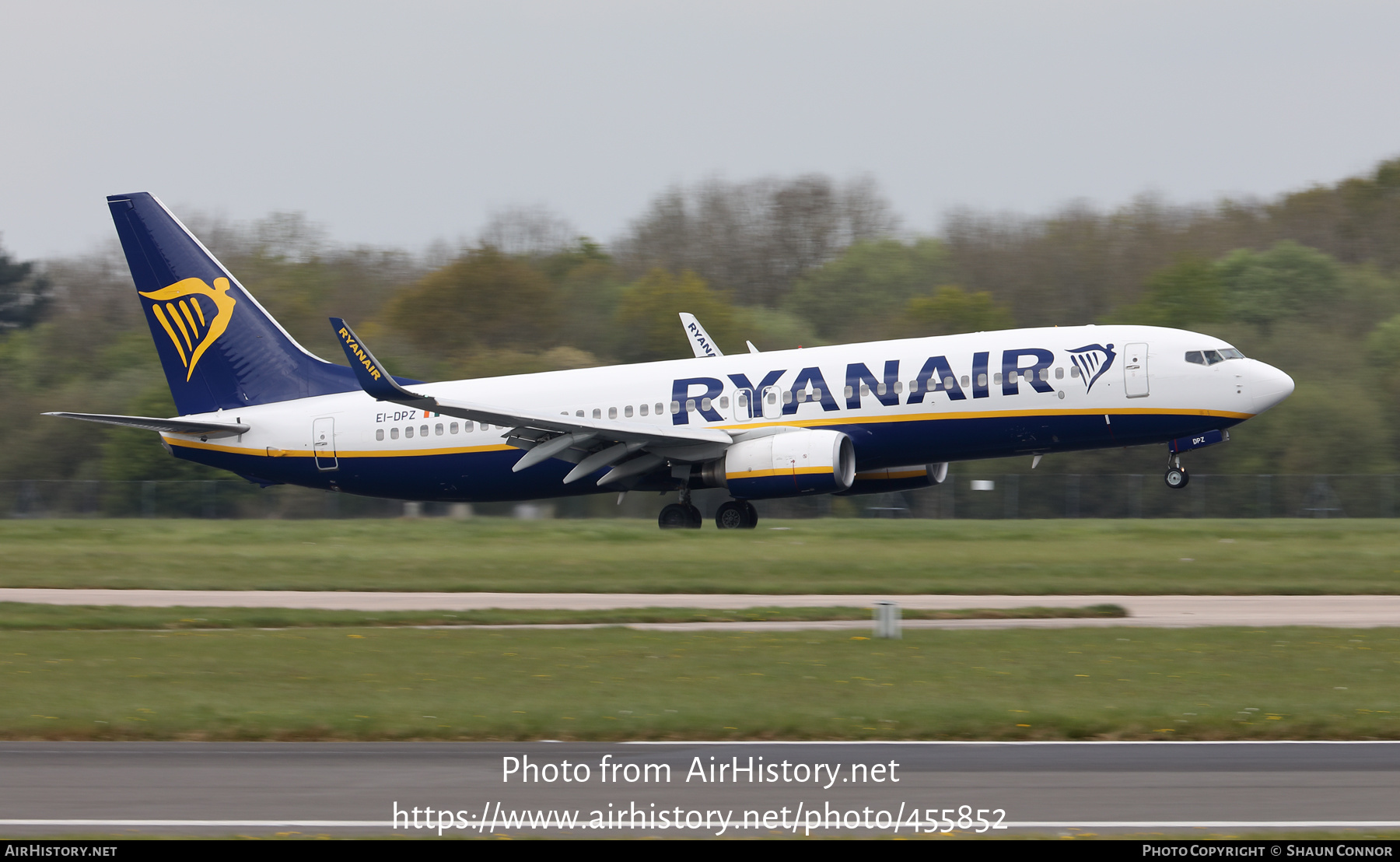 Aircraft Photo of EI-DPZ | Boeing 737-8AS | Ryanair | AirHistory.net #455852