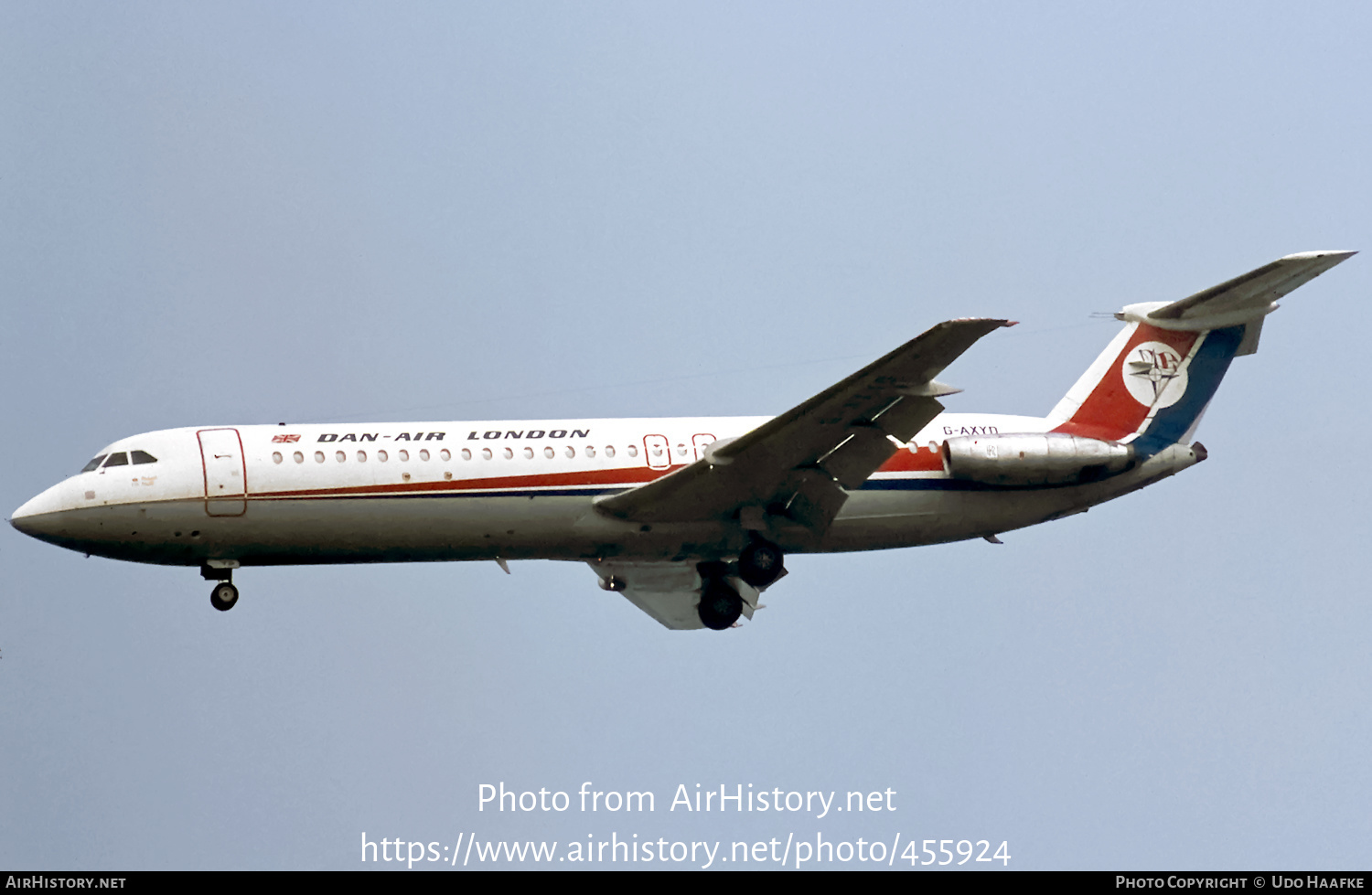 Aircraft Photo of G-AXYD | BAC 111-509EW One-Eleven | Dan-Air London | AirHistory.net #455924