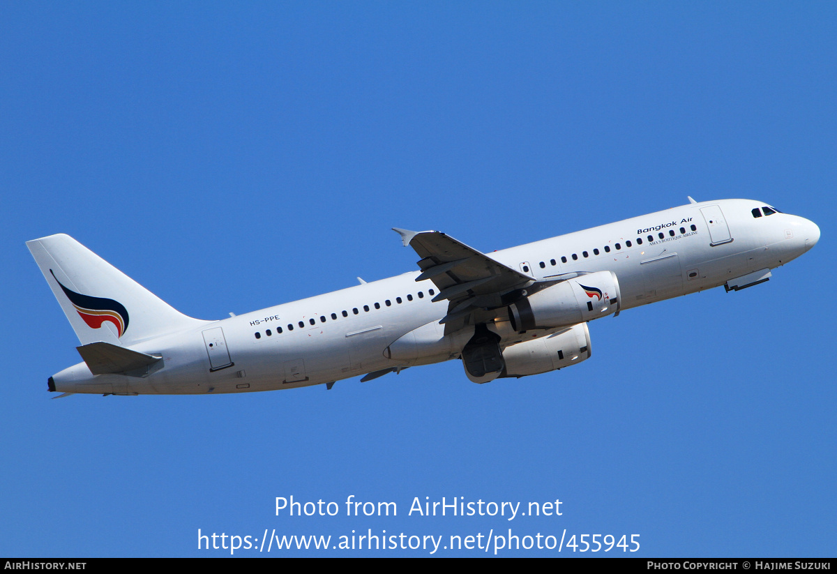 Aircraft Photo of HS-PPE | Airbus A320-232 | Bangkok Airways | AirHistory.net #455945