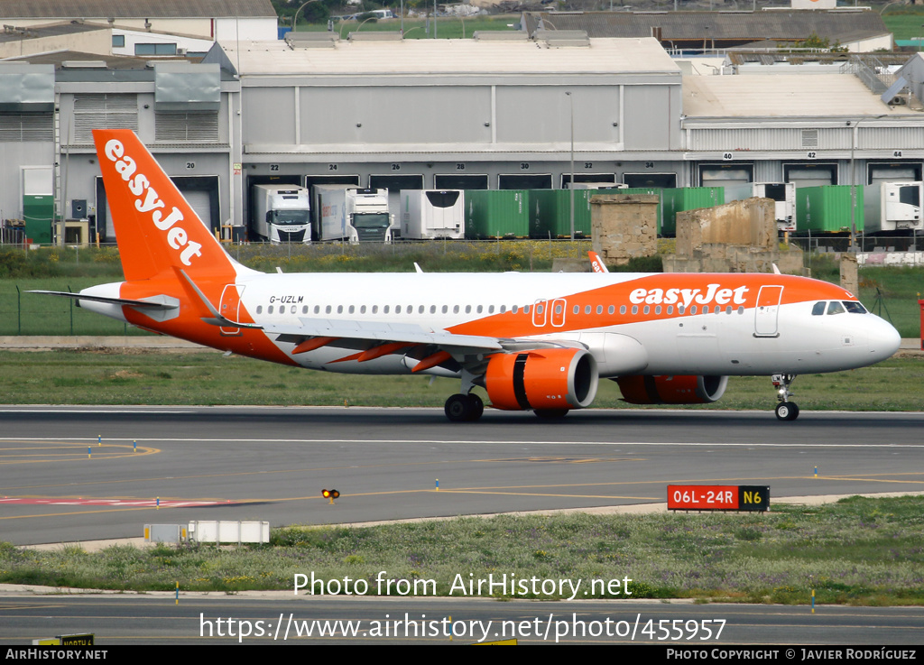 Aircraft Photo of G-UZLM | Airbus A320-251N | EasyJet | AirHistory.net #455957