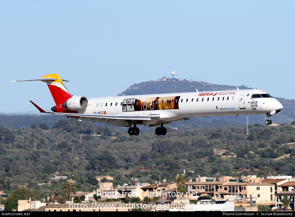 Aircraft Photo of EC-MTZ | Bombardier CRJ-1000 (CL-600-2E25) | Iberia Regional | AirHistory.net #456026