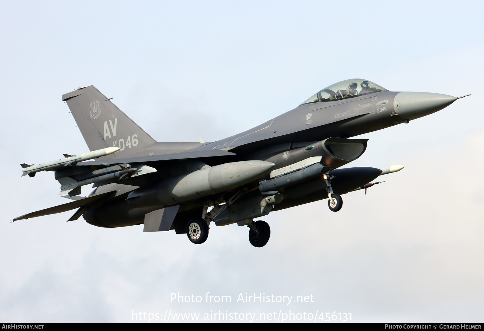 Aircraft Photo of 89-2046 / AF89-046 | Lockheed Martin F-16CM Fighting Falcon | USA - Air Force | AirHistory.net #456131