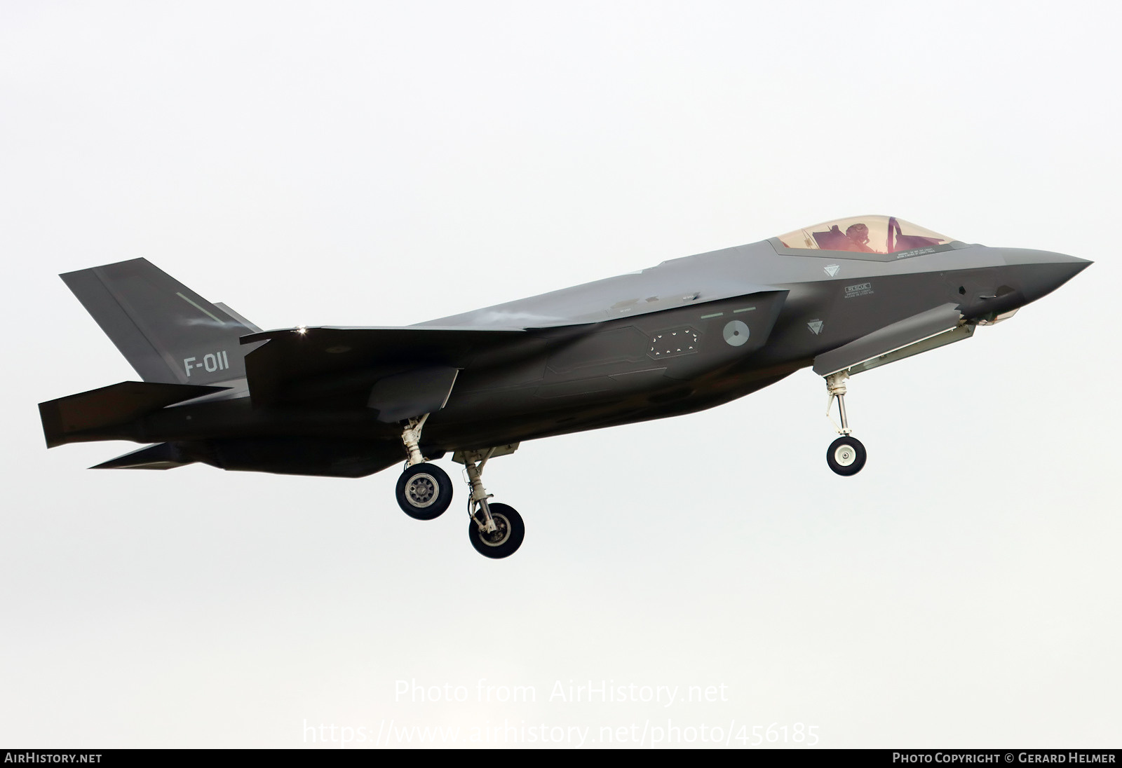 Aircraft Photo of F-011 | Lockheed Martin F-35A Lightning II | Netherlands - Air Force | AirHistory.net #456185