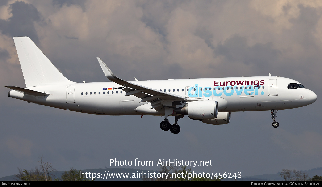 Aircraft Photo of D-AIUZ | Airbus A320-214 | Eurowings Discover | AirHistory.net #456248