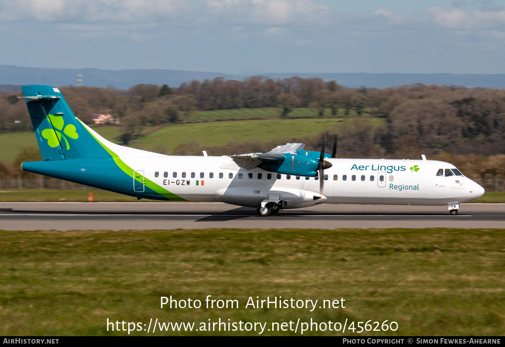 Aircraft Photo of EI-GZW | ATR ATR-72-600 (ATR-72-212A) | Aer Lingus Regional | AirHistory.net #456260