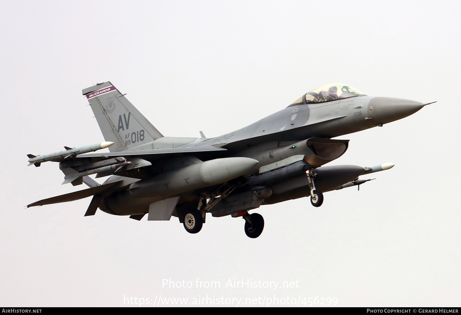 Aircraft Photo of 89-2018 / AF89-018 | Lockheed Martin F-16CM Fighting Falcon | USA - Air Force | AirHistory.net #456299