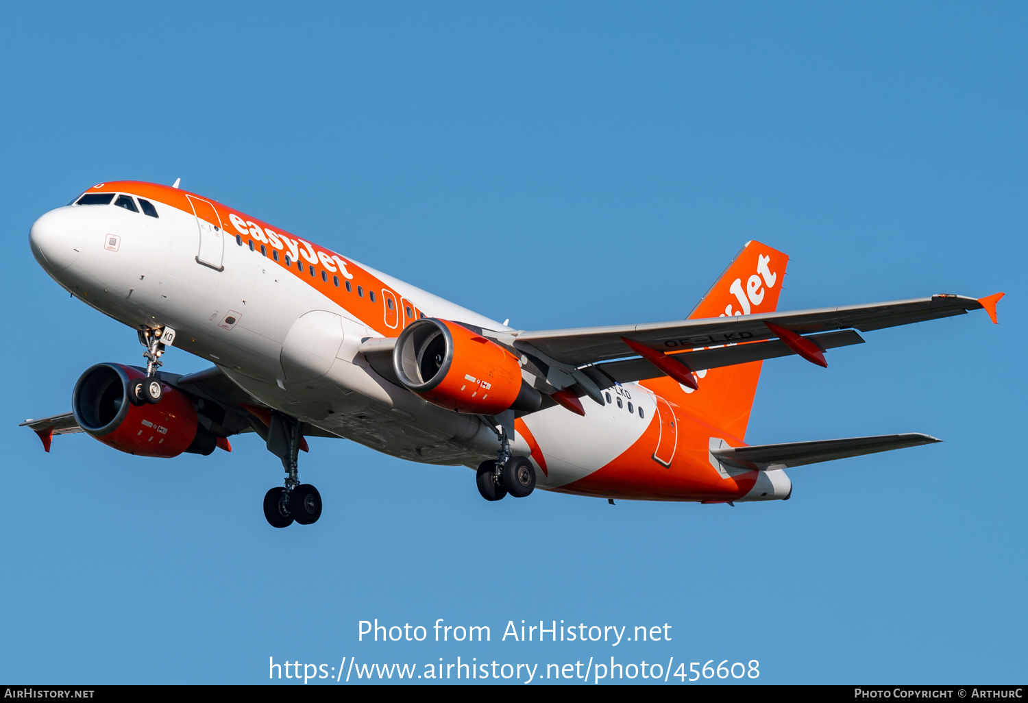 Aircraft Photo of OE-LKD | Airbus A319-111 | EasyJet | AirHistory.net #456608