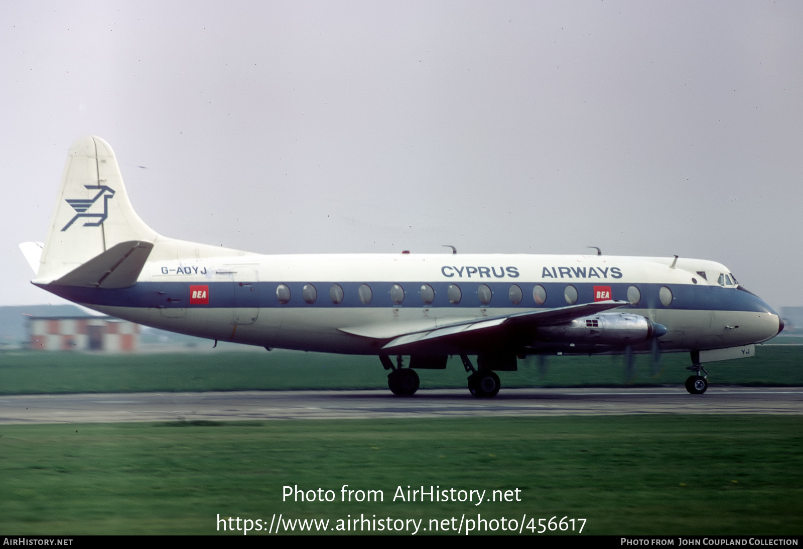 Aircraft Photo of G-AOYJ | Vickers 806 Viscount | Cyprus Airways | AirHistory.net #456617