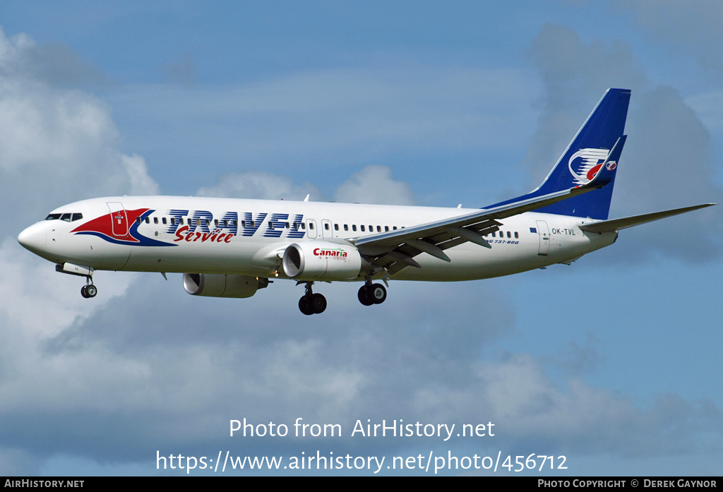 Aircraft Photo of OK-TVL | Boeing 737-8FN | Travel Service | AirHistory.net #456712