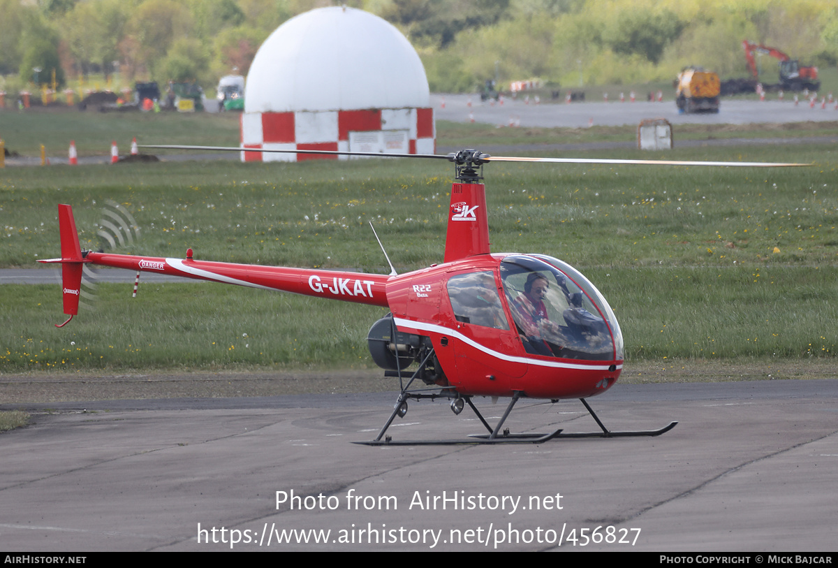 Aircraft Photo of G-JKAT | Robinson R-22 Beta | JK Helicopter Training | AirHistory.net #456827