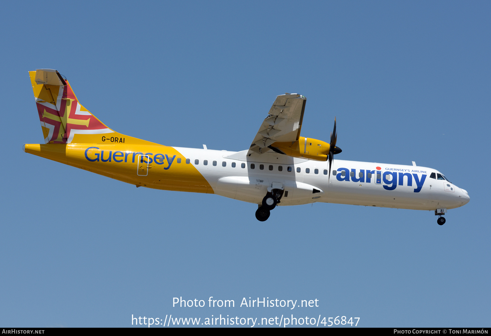 Aircraft Photo of G-ORAI | ATR ATR-72-600 (ATR-72-212A) | Aurigny Air Services | AirHistory.net #456847